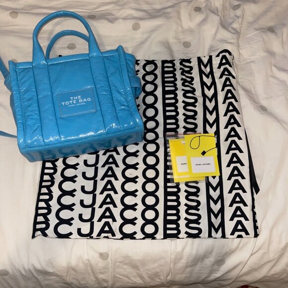 NWT Marc Jacobs The Crinkle Tote Bag Small - Picture 2 of 7